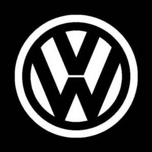 VW SIGN 5.5 WHITE   Vinyl Sticker Decal (Car,Transportation 