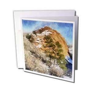   Rock Face Mountain   Greeting Cards 12 Greeting Cards with envelopes