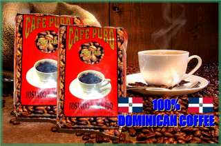 QUALITY DOMINICAN GROUND COFFEE PURO CAFE 4 BAGS LOT  