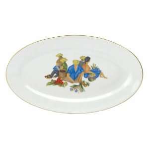  Deshoulieres Caraibes Relish Dish Or Sauce Boat Tray 9 In 