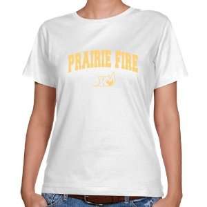  Knox College Prairie Fire Ladies White Logo Arch Classic 