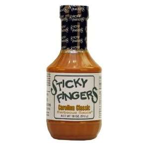 Sticky Fingers Carolina Classic BBQ Sauce (18 oz)  Grocery 
