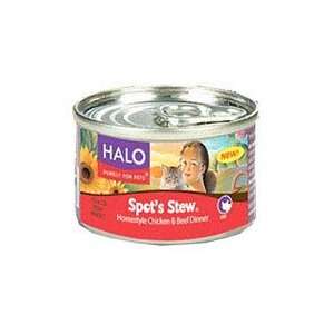 Halo Spots Stew for Cats Homestyle Beef and Chicken Recipe Canned Cat 