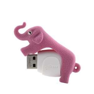   Collection 4GB USB Flash Elephant Drive, Pink