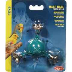 Living World Bird Cage Toy Half Ball with 3 Metal Balls  