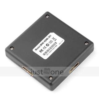 Mini 3 Port HDMI Amplifier 1.3B Switcher Splitter Box for HDTV PS3 DVD 