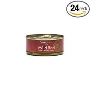   Choice Wild Red Pacific Sockeye Salmon 3.75 Ounces Cans (Pack of 24