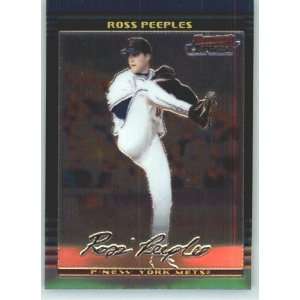  2002 Bowman Chrome #314 Ross Peeples SP RC   New York Mets 