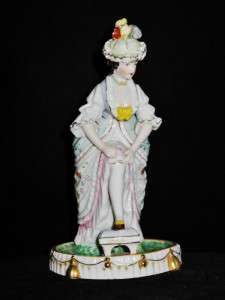 Camille Naudot Paris Porcelain Figure w/ Hinged Bustle  
