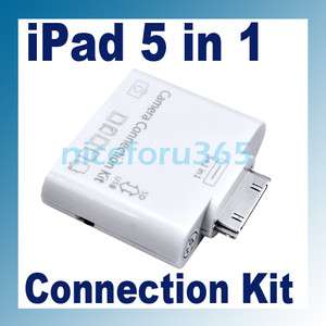 USB Camera 5 in1 SD TF MS M2 MMC Connection Kit for iPad New  