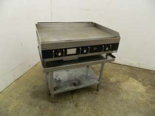 Star 36x21 1/2 Commercial Flat Top Gas Griddle w/ SS Table NICE 