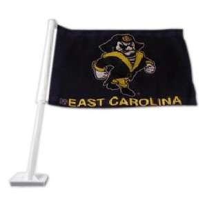  East Carolina Pirates Petey Pirate Car Flag Sports 