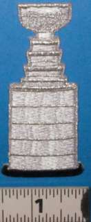 SILVER STANLEY CUP PATCH NHL HOCKEY CAMPBELL & WALES  