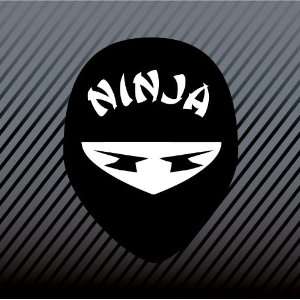  Ninja Head Mask Car Trucks Sticker Decal 