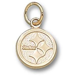  Pittsburgh Steelers NFL Logo 3/8 Pendant (Gold Plate 