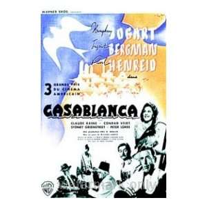  CASABLANCA   VINTAGE FRENCH MOVIE POSTER(Size 11x17 