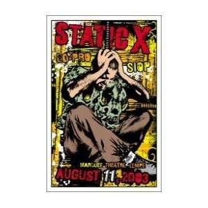  STATIC X   Limited Edition Concert Poster   by Gregg 