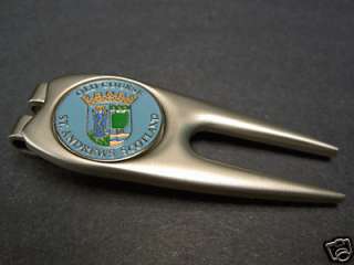 Golf Ball Marker Divot Tool ST ANDREWS OLD COURSE  