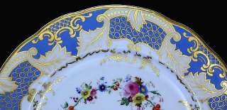 Antique Russian Porcelain Floral Plate Tsar Nicholas I  