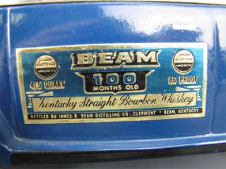 1973 Jim Beam Whiskey Decanter Blue Volkswagon Car  