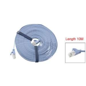  Gino Blue RJ45 To RJ45 8P8C CAT6a Flat Lan Network Cable 