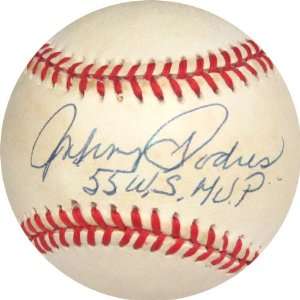  Johnny Podres Autographed Ball   with 55 WS MVP 