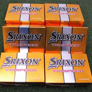 Srixon TriSpeed White Golf Balls 6 Dozen No Logos   NEW  