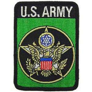  U.S. Army Logo Patch Green & Black 3 Patio, Lawn 