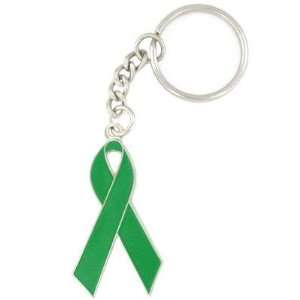  Awareness   Green Ribbon Keychain 