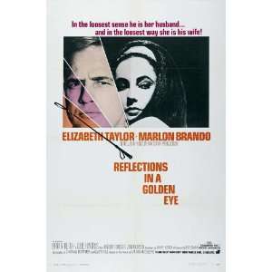 Reflections in a Golden Eye Poster 27x40 Elizabeth Taylor 