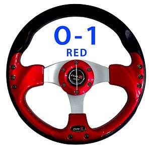 F1 CAR RACING SPORTS STEERING WHEEL Handle #O1 Red  