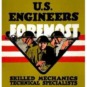   Engineers Foremost 28x42 Giclee on Canvas