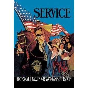  Vintage Art National League for Womans Service   01003 7 