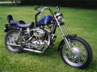 Vintage 1972 Harley Davidson Motorcycle Sportster Ironhead  