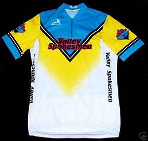 CYCLING VALLEY SPOKESMEN EXTRA LARGE TEAM BIKE JERSEY  