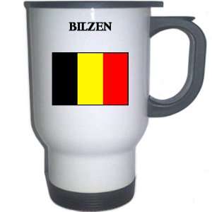 Belgium   BILZEN White Stainless Steel Mug Everything 