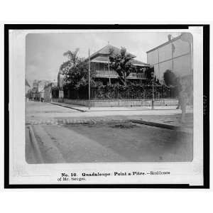  St Pierre,Martinique,Hotel des Bains,c1902,street scene 