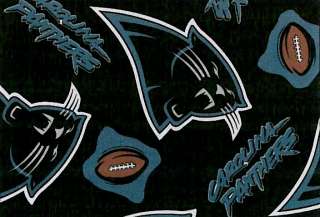 Carolina Panthers NFL Football Team Print Fleece Fabric  