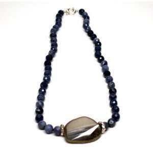  Shades of Blue Beaded Necklace