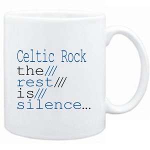  Mug White  Celtic Rock the rest is silence  Music 