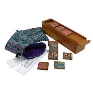  Wood memory game, Maya Weavings