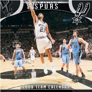   San Antonio Spurs 12 x 12 2008 NBA Wall Calendar