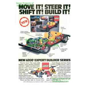 Lego Expert Builder Series Original 1978 Print Ad Move It Steer It 