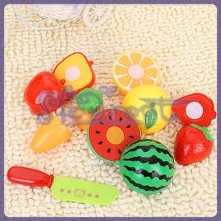 Colorful Kitchen Food Play & Learn toy Cutting Fruit Vegetable Knife 