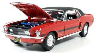GREENLIGHT MMC 12802 06R RED 118 1968 FORD MUSTANG CALIFORNIA SPECIAL 