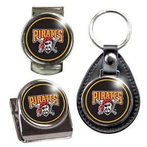  MLB Pittsburgh Pirates Key Chain, Money Clip and Magnet 