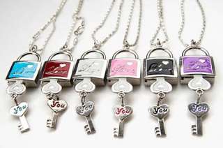 6pcs Lots Mickey Mouse Key Children Necklace Watches  