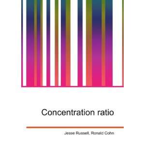  Concentration ratio Ronald Cohn Jesse Russell Books