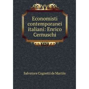   italiani Enrico Cernuschi Salvatore Cognetti de Martiis Books