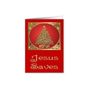  Christmas Jesus Saves Religious Tree Gifts Card Health 